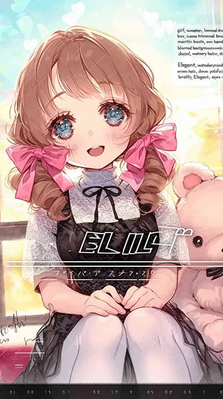 girl, boy, sweater, lace-trimmed dress, white pantyhose, martin boots, ribbon, own hands clasped, yokozuwari, blurred background, the best quality, brown hair, drill hair, joyful, Elegant, watery eyes - style1部分