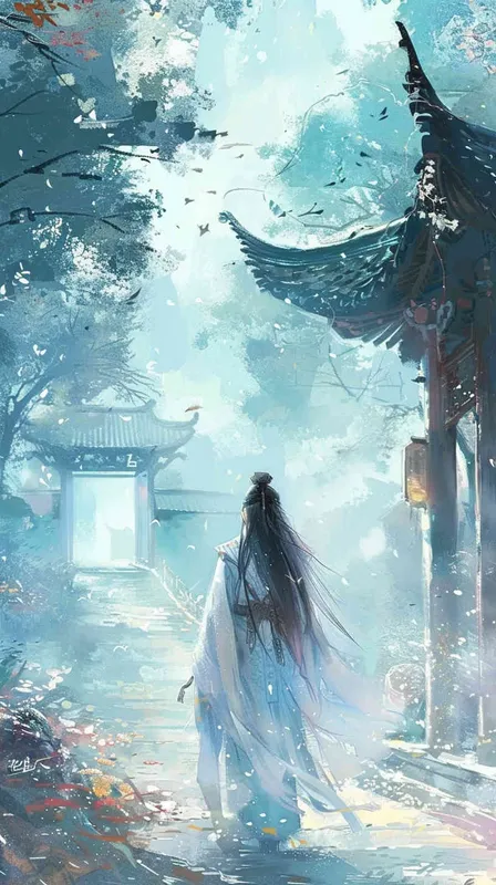 诗人高适一个人在路上无知己 - AI绘画作品展示 | Midjourney中文版生成