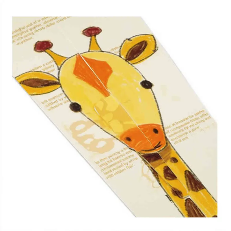 A simple drawing of a cute giraffe, drawn by hand with crayons on white paper for children's drawings, in the style of a cartoon. The colors should be bright yellow and brown, the lines clear and smooth, suitable for an early age child to color in. There is space around all sides so that it can fit within the frame. In front view, with a white background. - style3部分