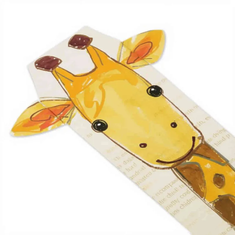 A simple drawing of a cute giraffe, drawn by hand with crayons on white paper for children's drawings, in the style of a cartoon. The colors should be bright yellow and brown, the lines clear and smooth, suitable for an early age child to color in. There is space around all sides so that it can fit within the frame. In front view, with a white background. - style4部分