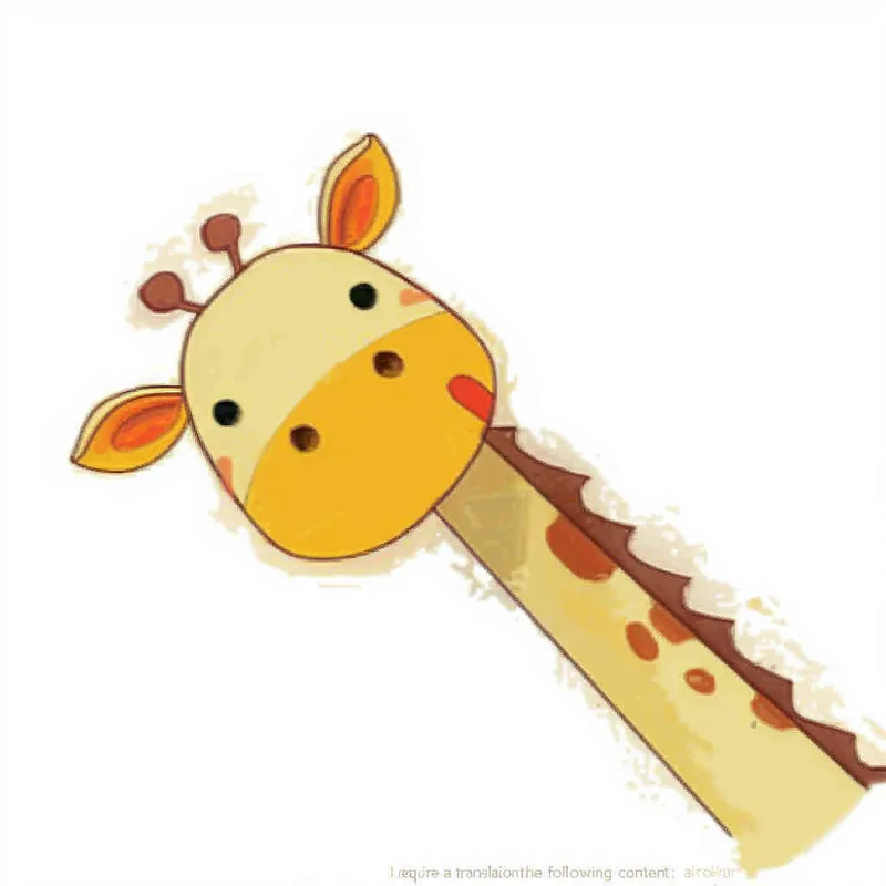 3️⃣ A cute cartoon giraffe head sticker, white background, flat illustration style, simple lines and shapes, children's book illustrations, soft colors, hand drawn doodle style, vector design with high resolution. The cute yellow baby animal is peeking out of the frame from its long neck. It has big eyes that sparkle in black eyelashes, small ears that have orange fur on them, a red line across its nose and mouth, and a brown body with a short tail hanging down behind him. in the style of [Richard Scarry](https://goo.gl/search?artist%20Richard%20Scarry). --ar 15:13 - style4部分