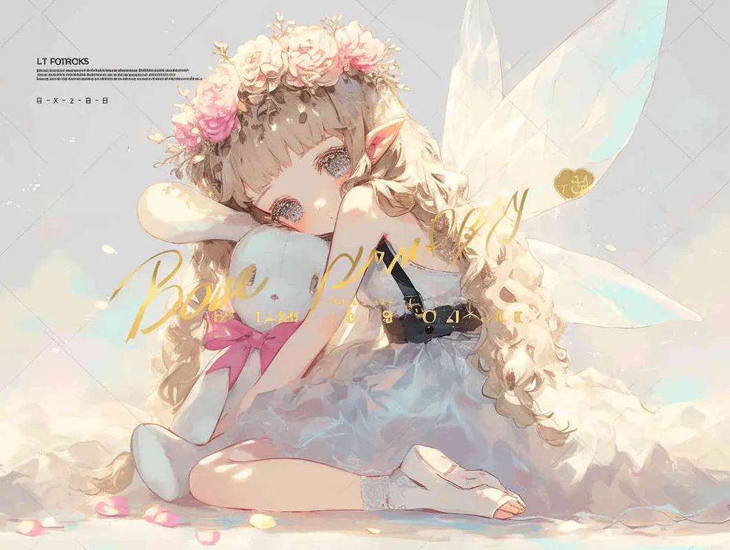 <https://s.mj.run/BllCtvy6Mdw>  depicts an adorable elf girl with golden hair. She is dressed in a silver veil skirt and adorned with transparent fairy wings. Crowned with a camellia flower wreath, she kneels on the ground, cradling a male doll dressed in a white suit and black suspenders. The background is minimalist yet dreamlike –ar 4:3 –seed 1335260928  — 1.2 –niji 6  – style4部分” class=”wp-image”/>
</figure>

</figure>
</p>


<h2 class=