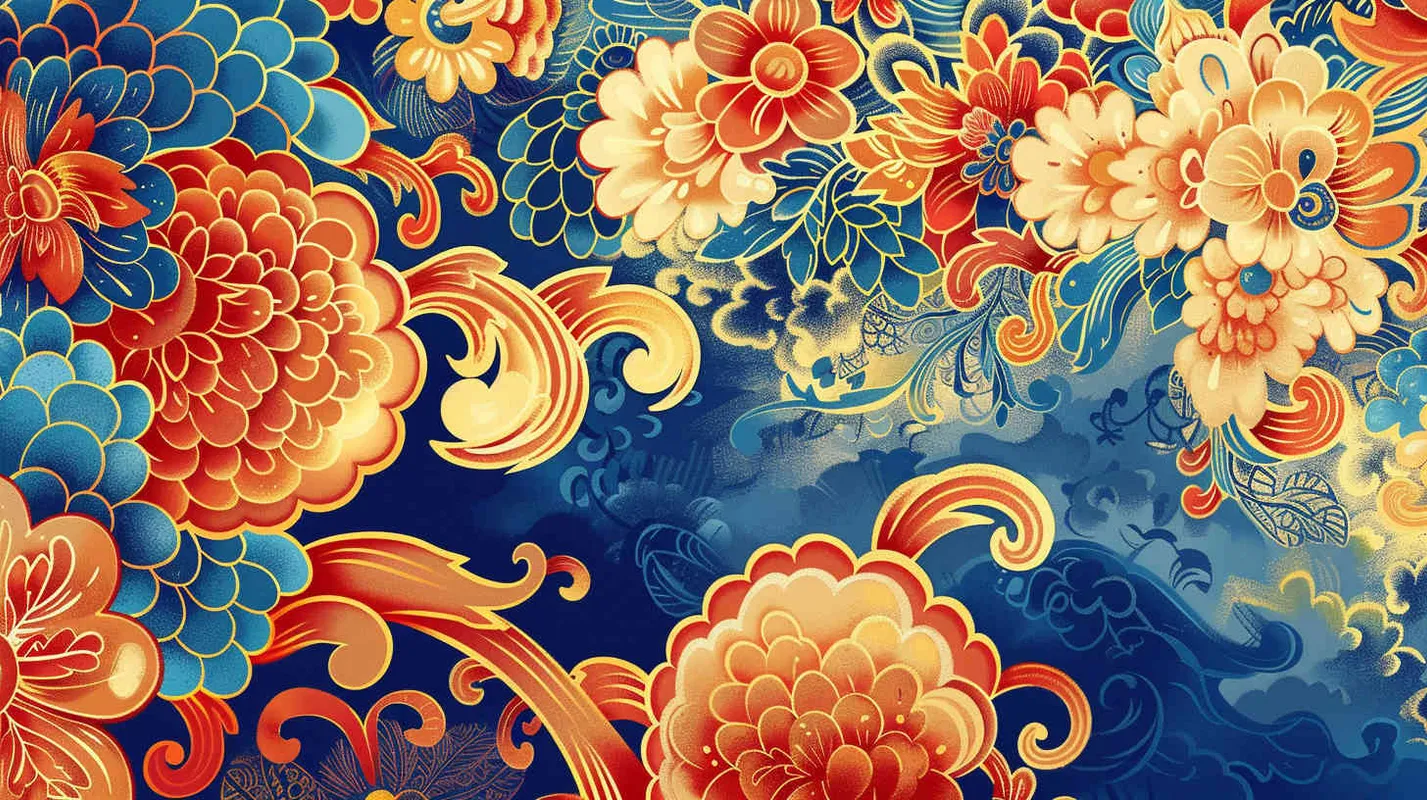 画一个俄罗斯图案,画满画布 - AI绘画作品展示 | Midjourney中文版生成