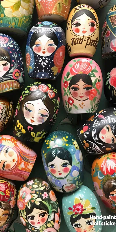 手绘套娃贴纸 - style2部分