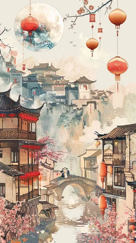 插画明信片集：这套文创产品包括了一组精美的插画明信片。每张明信片都呈现出不同的主题，如浪漫的城市风景、可爱的动物形象、古老的传说故事等。明信片的背面提供了空白写字区域和可撕下的贴纸，让人们可以自由地写下祝福或贴在其他物品上。 - style2部分
