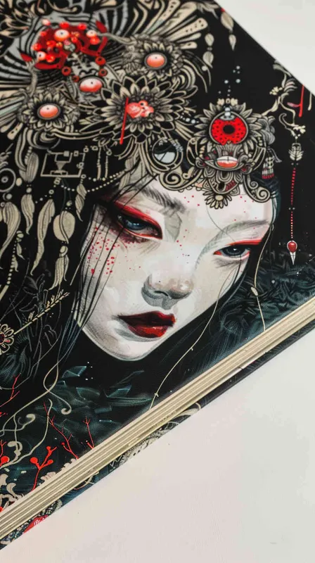文创画册：这本精美的画册集结了一系列令人赞叹的插画作品。每一页都有一个独特的故事，通过图像和文字的结合，展现出作者的创意和想象力。画册的纸质光滑且质感高贵，适合作为收藏品或送给喜爱艺术的朋友。 - style3部分