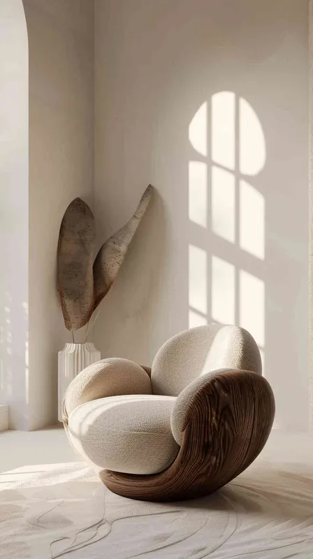Fnji furniture，Minimalism style ，texture,design,nature, high detail，product rendering，prospect - style2部分
