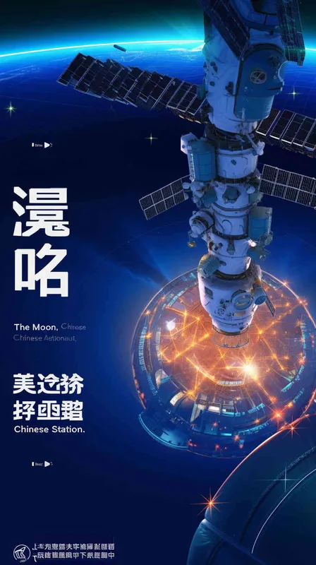 月球 中国宇航员 中国太空站 - style3部分