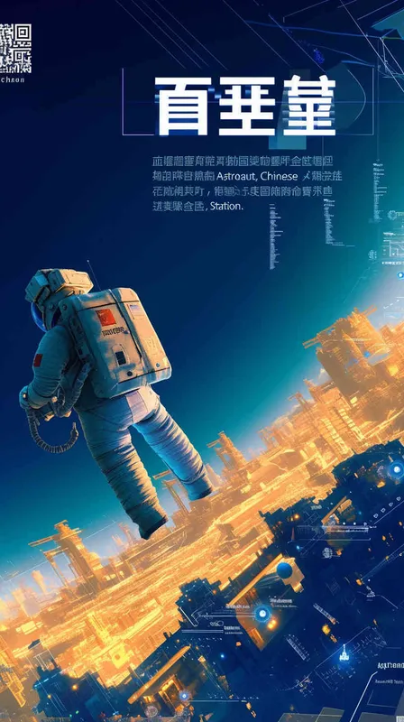 月球 中国宇航员 中国太空站 - style4部分