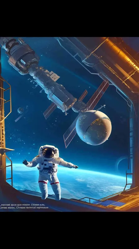 月球 载人航天工程 中国宇航员 中国太空站 科技感 - style4部分