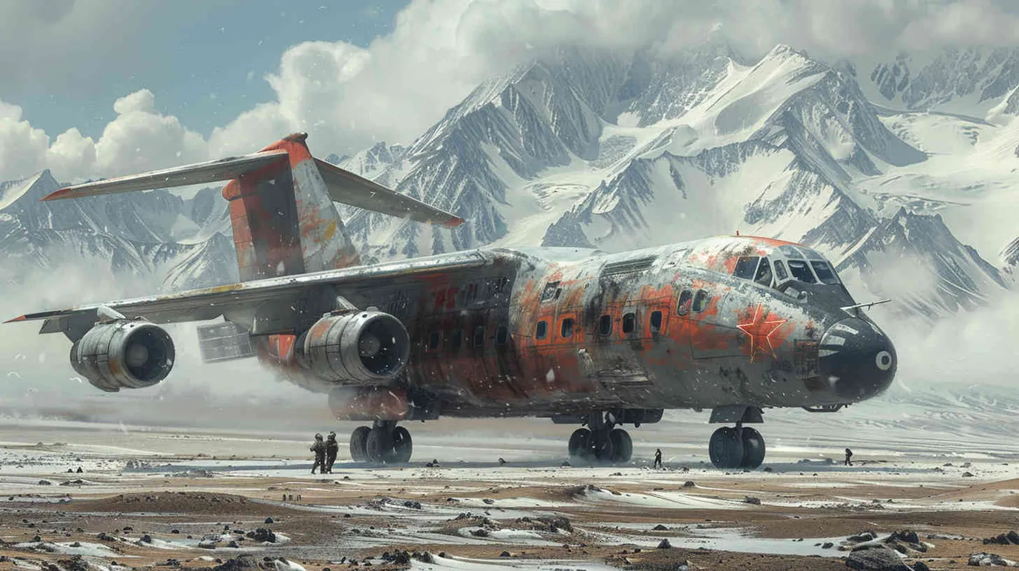中国空军,电源车,地勤,地面保障,飞机 - AI绘画作品展示 | Midjourney中文版生成