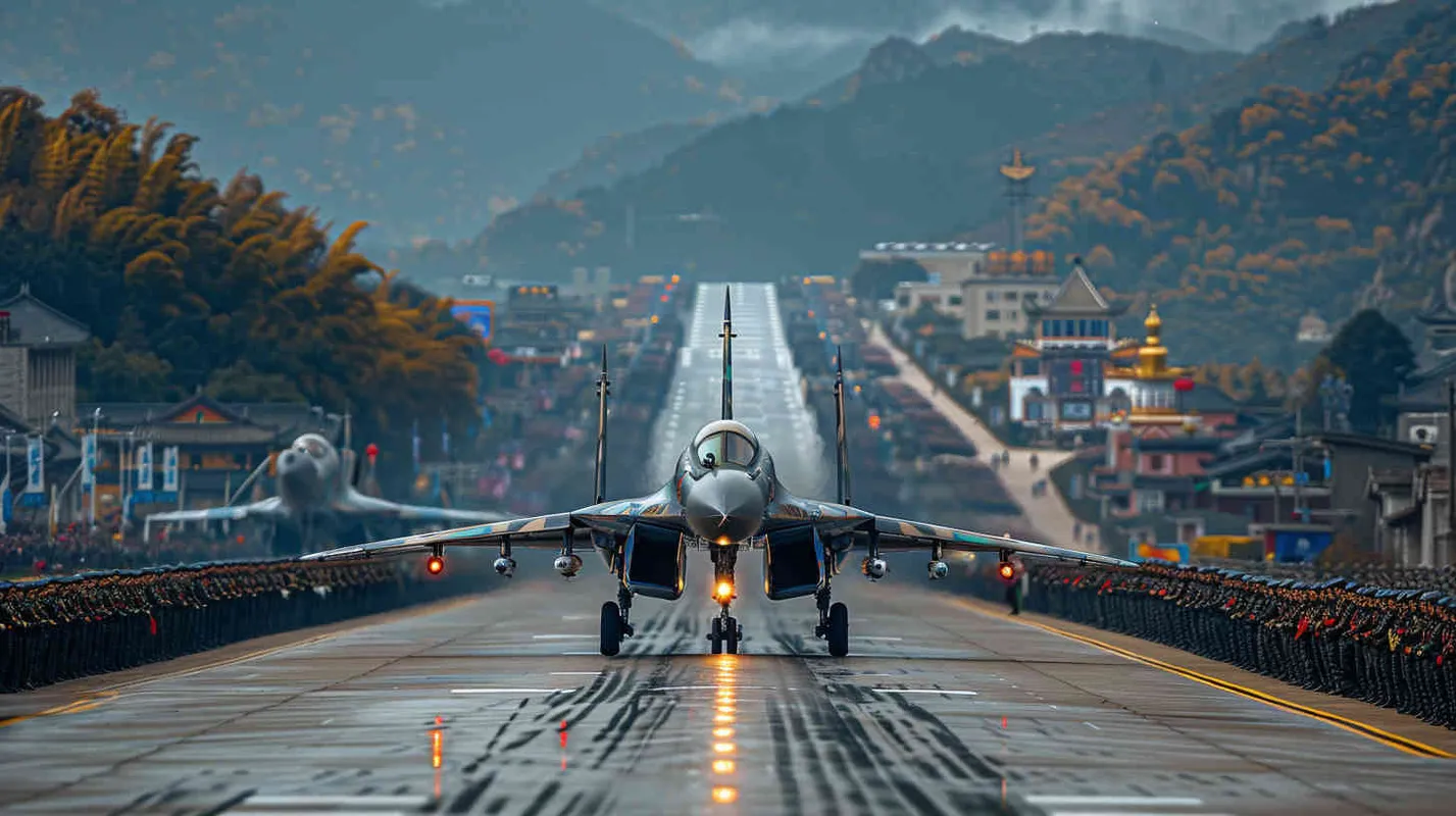 中国空军,电源车,地勤,地面保障,飞机 - AI绘画作品展示 | Midjourney中文版生成