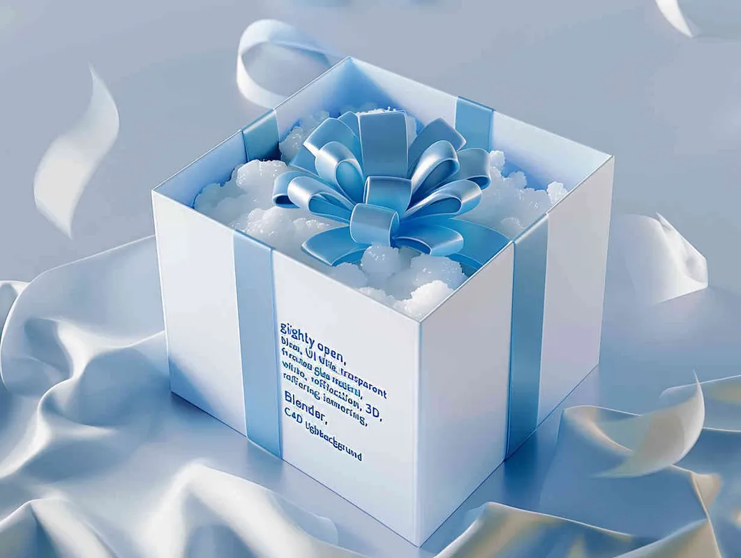 giftbox,slightlyopen,3dicon,uiUX,blueandwhite,transparentfrostedglassmaterial,reflection,3d,blender,C4D,Ocrendering,Isometri.lightbackground - style1部分