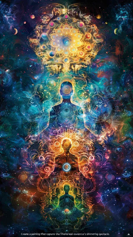 按照三体宇宙闪烁的意境画一幅画 - style3部分