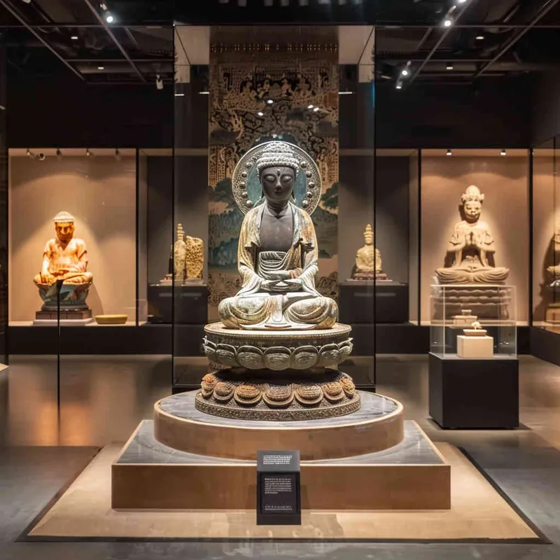 一头羚羊在空中伸展四肢，摆出一个引人注目的姿势，体型像神鹿，头顶长着四个分叉的角，尾巴像马尾，四个爪子是鸡爪的造型，向前跳跃腾空，背景是山脉丰富画面，扁平化设计，简约性，瑞士主义风格， – AI绘画作品展示 | Midjourney中文版生成
