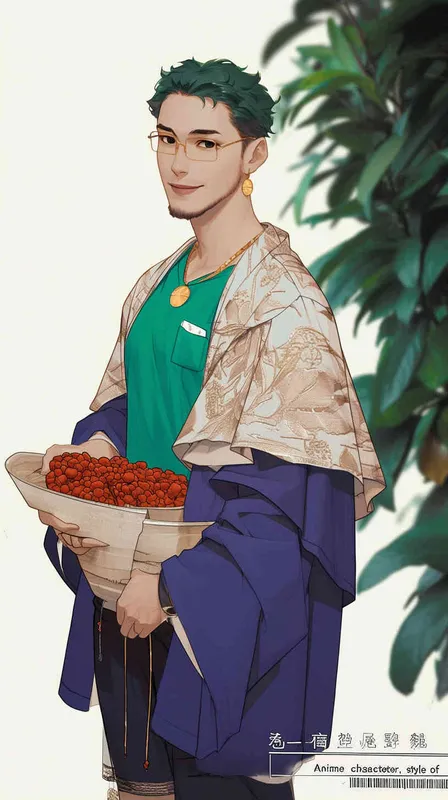 动漫人物，gua老师风格 – AI绘画作品展示 | Midjourney中文版生成