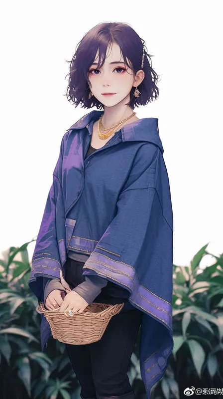 按图姿势生成一个动漫人物形象，日式插画风格 - style1部分