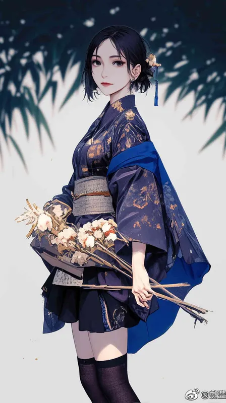 按图姿势生成一个动漫人物形象，日式插画风格 - style4部分