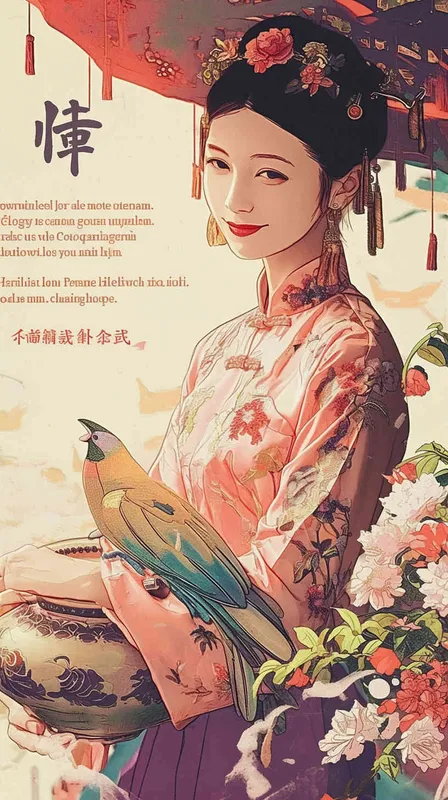 动漫风格，新加坡美娘惹文化 - style4部分