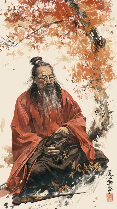 冬天,古代人,身体生病,阳气不足 - AI绘画作品展示 | Midjourney中文版生成