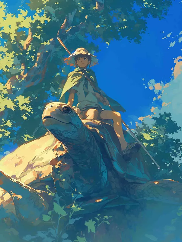 苏卡达陆龟 – AI绘画作品展示 | Midjourney中文版生成